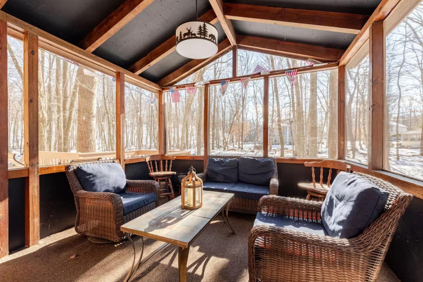 Cozy Cabin At Poconos With Hot Tub And Fire Pit East Stroudsburg Zewnętrze zdjęcie